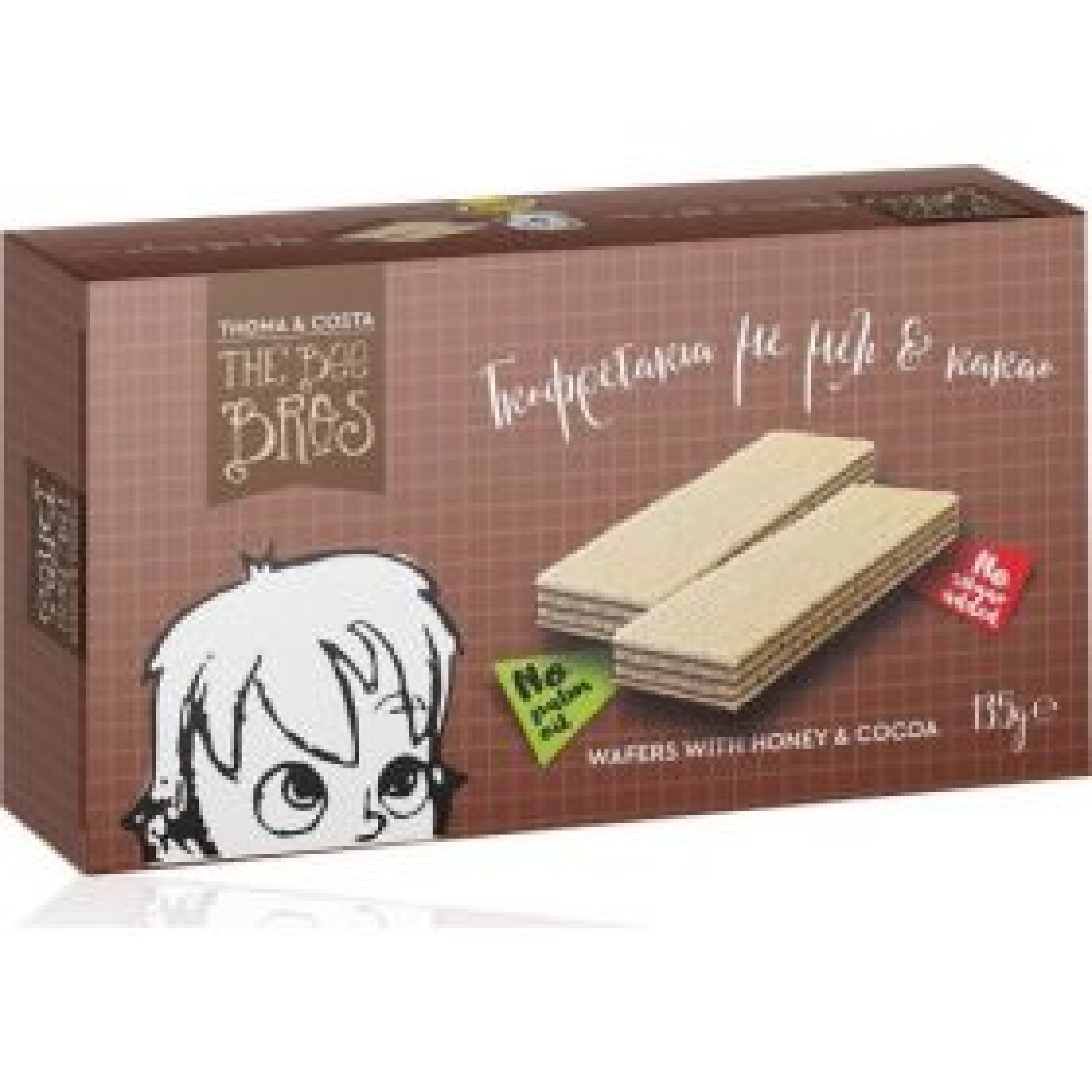 Γκοφρετάκια με Μέλι και Κακαό 135g - Bee Bros