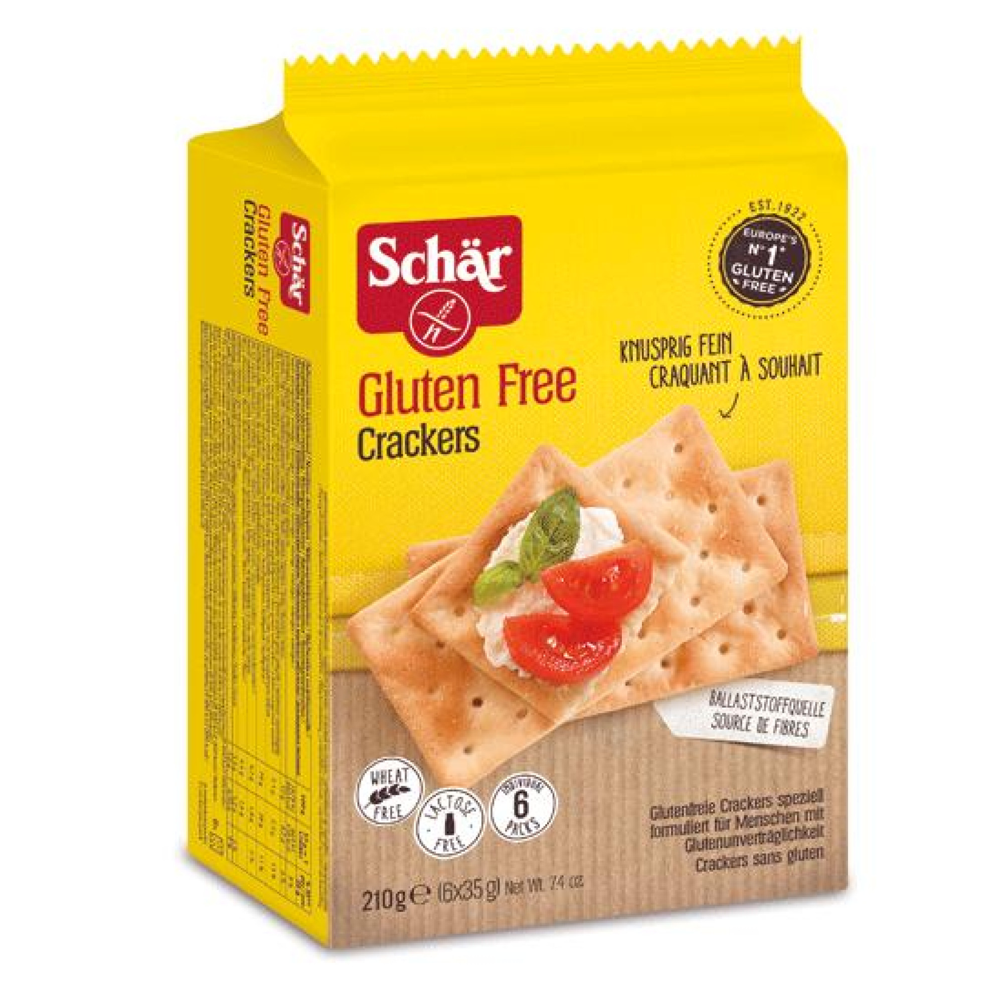 Κράκερς με φαγόπυρο χωρίς γλουτένη/σιτάρι/λακτόζη (210γρ)