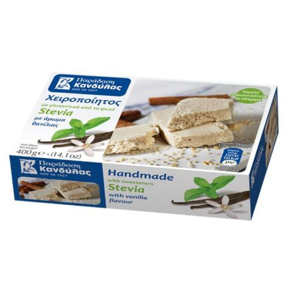 Χαλβάς Βανίλια με Στέβια 400gr. - Κανδύλας