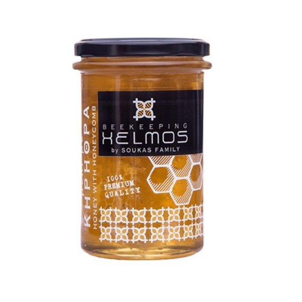 Χελμός Μέλι με Κηρήθρα 370gr.