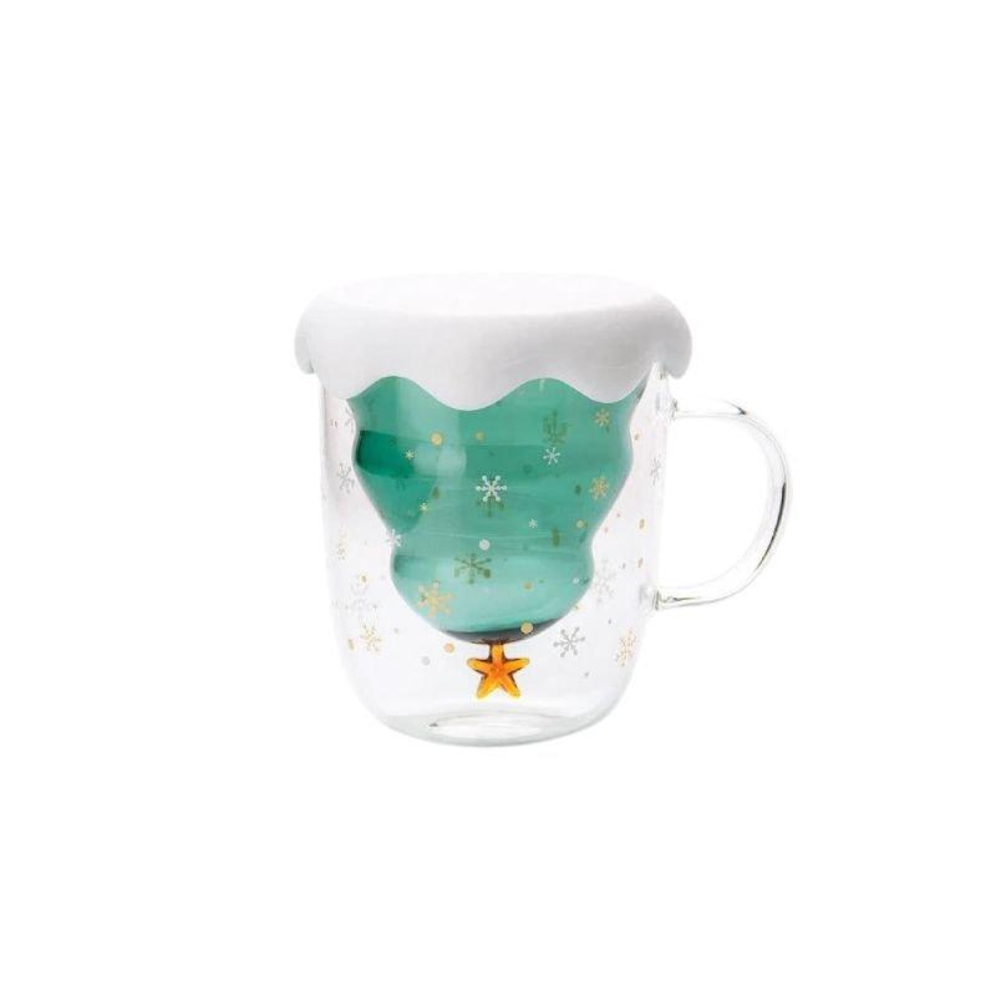 Χριστουγεννιάτικη Κούπα Διπλού Τοιχώματος με Σχέδιο Δέντρου 200ml.