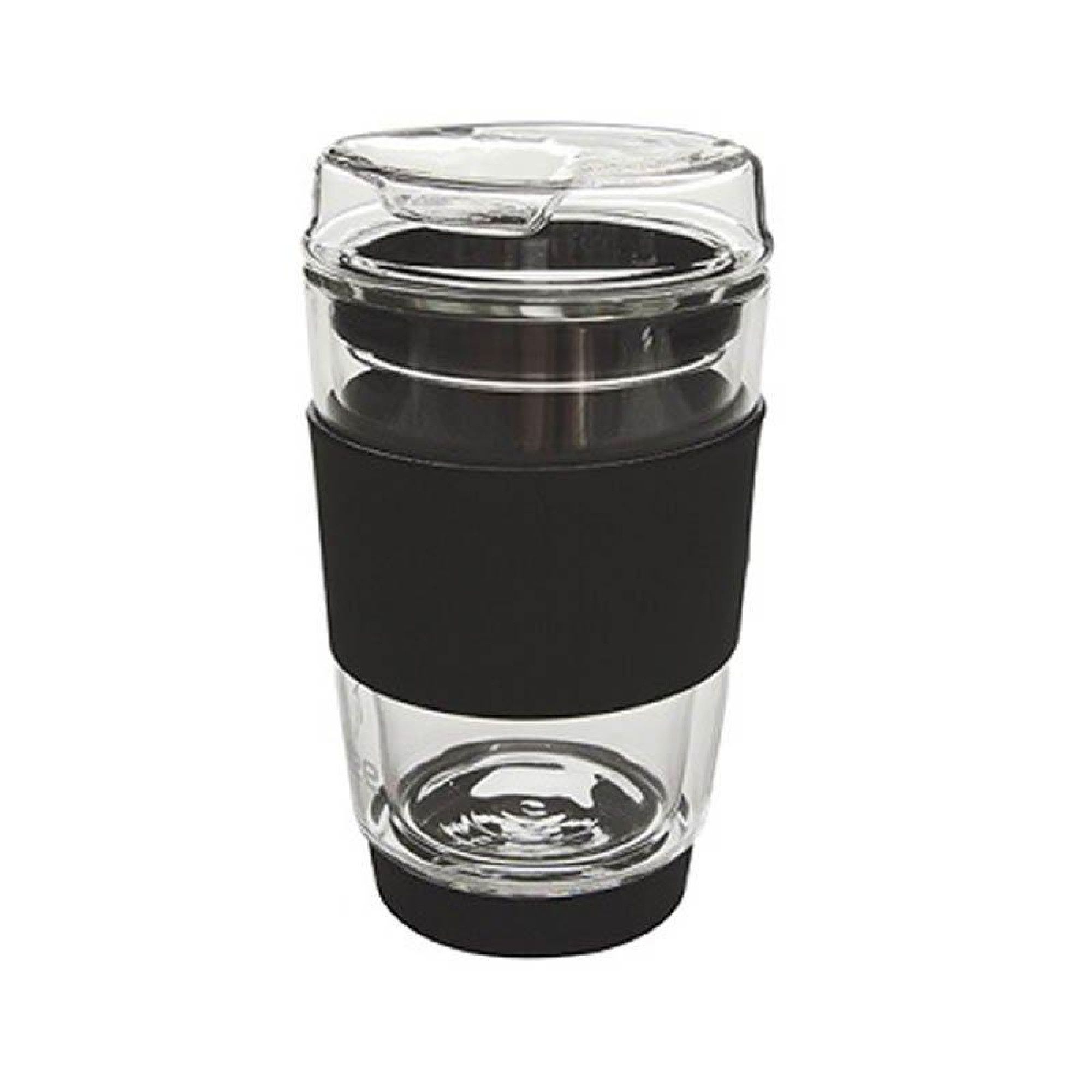 Ποτήρι Θερμός Διπλού Τοιχώματος με Γυάλινο Καπάκι 200ml.
