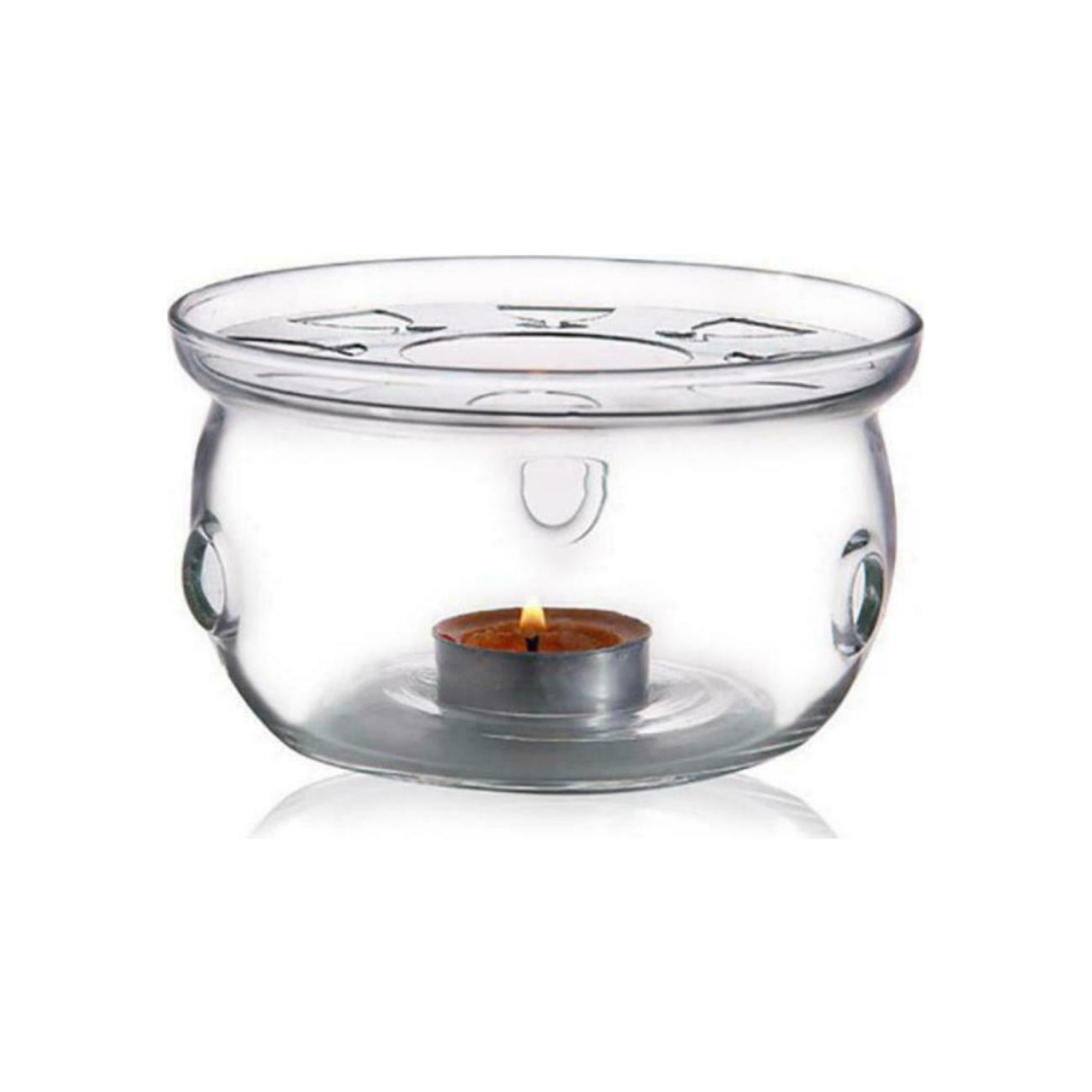 Θερμαντήρας Τσαγιού Γυάλινος Στρογγυλός