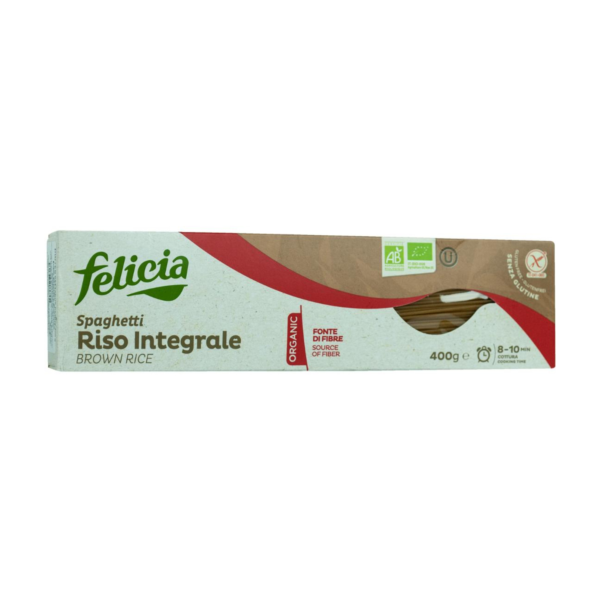 Βιολογικά Σπαγγέτι Καστανού Ρυζιού χωρίς γλουτένη 250g - Felicia