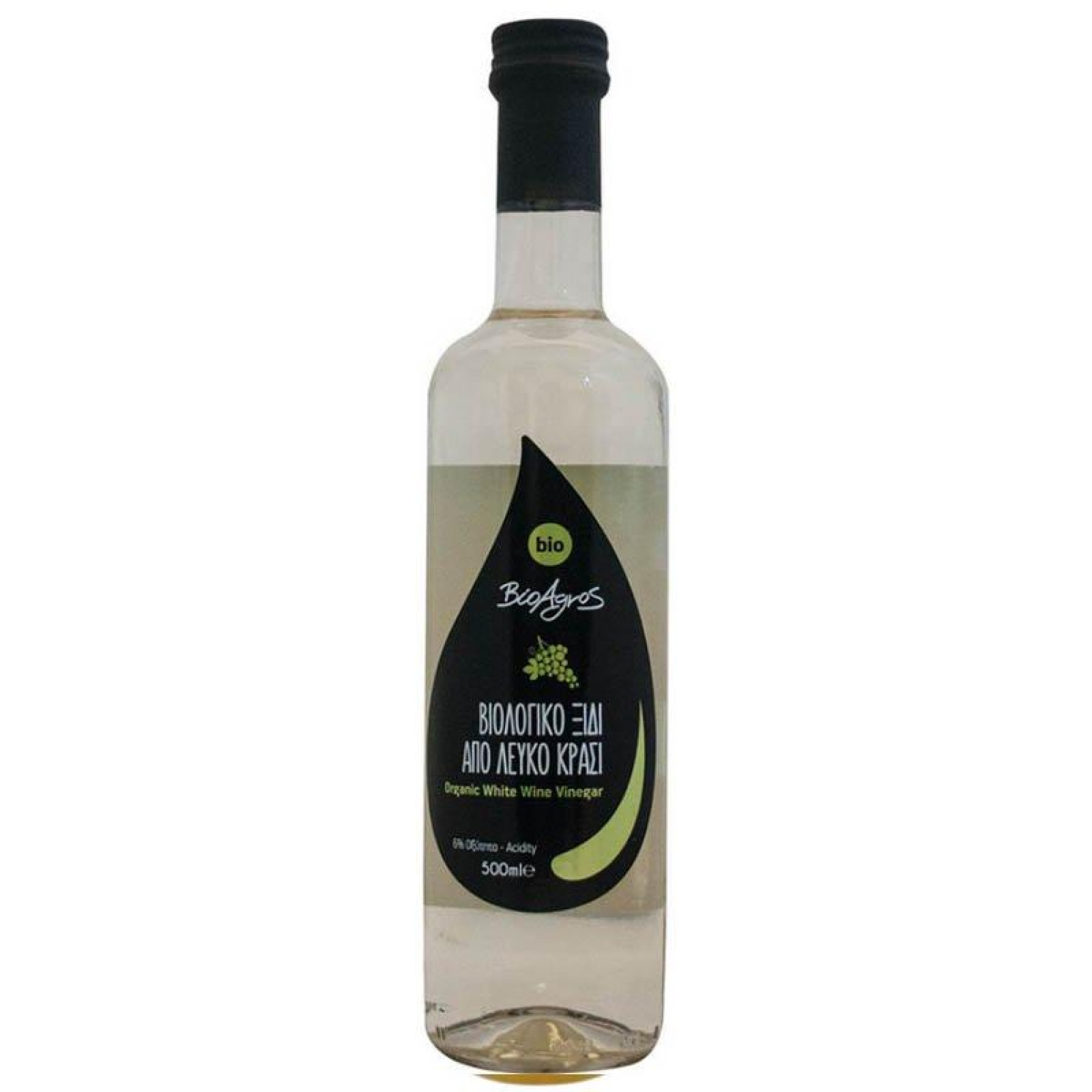Ξύδι από Λευκό Κρασί 500mL - Βιοαγρός Bio