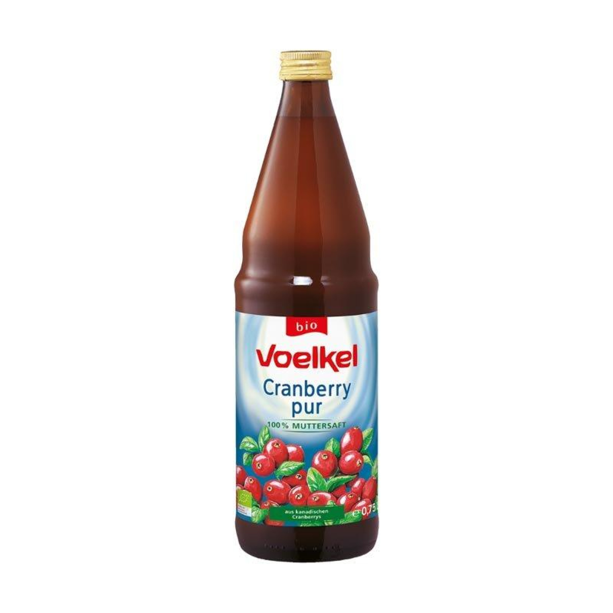 Χύμος Κράνμπερι χωρίς ζάχαρη 750mL - Voelkel