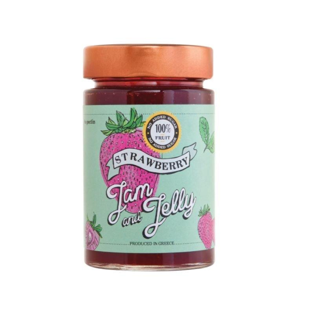 Jam and Jelly Άλειμμα Φράουλα (χωρίς ζάχαρη)