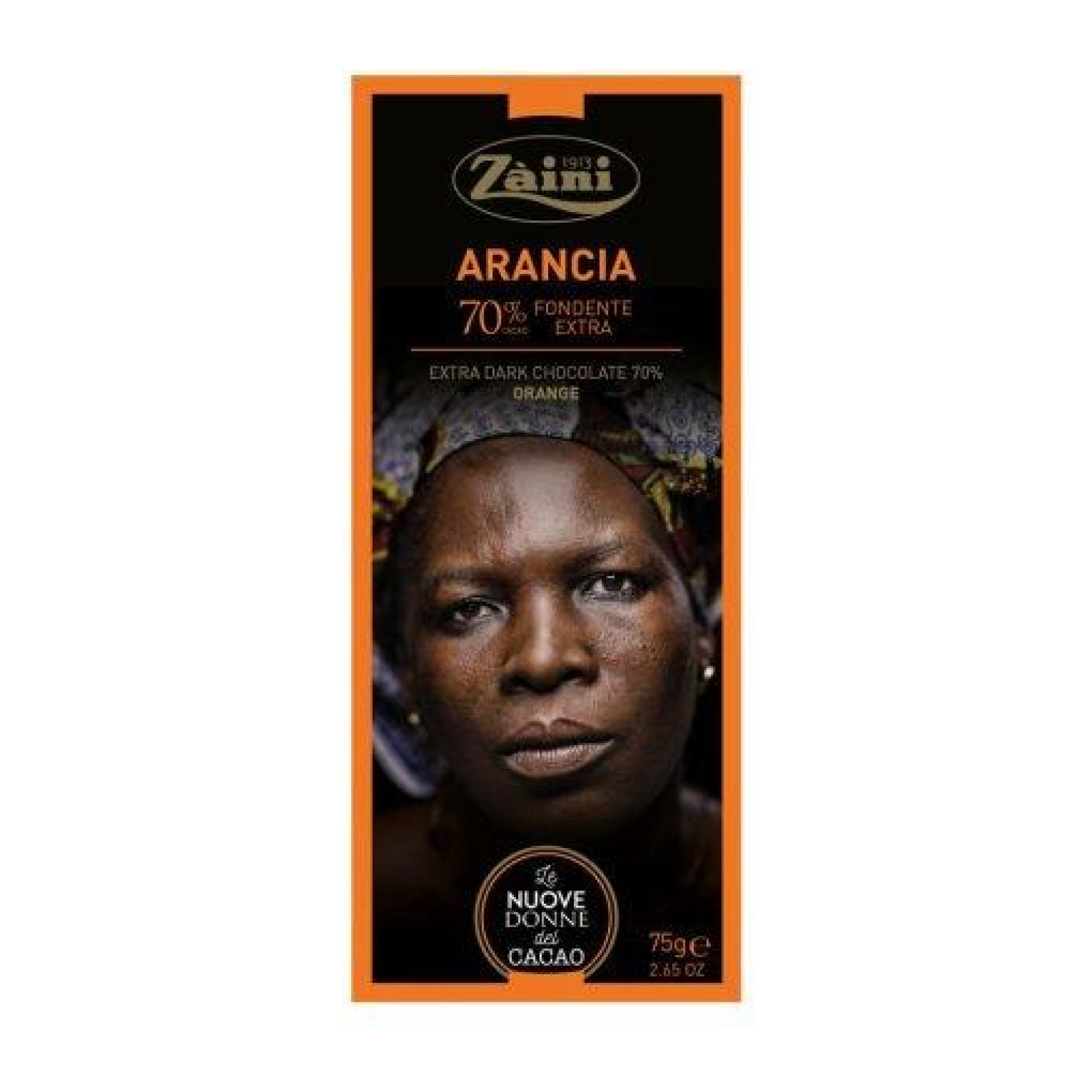 The New Women of Cocoa Μπάρα Σοκολάτας Πορτοκάλι 70% - Zaini 1913