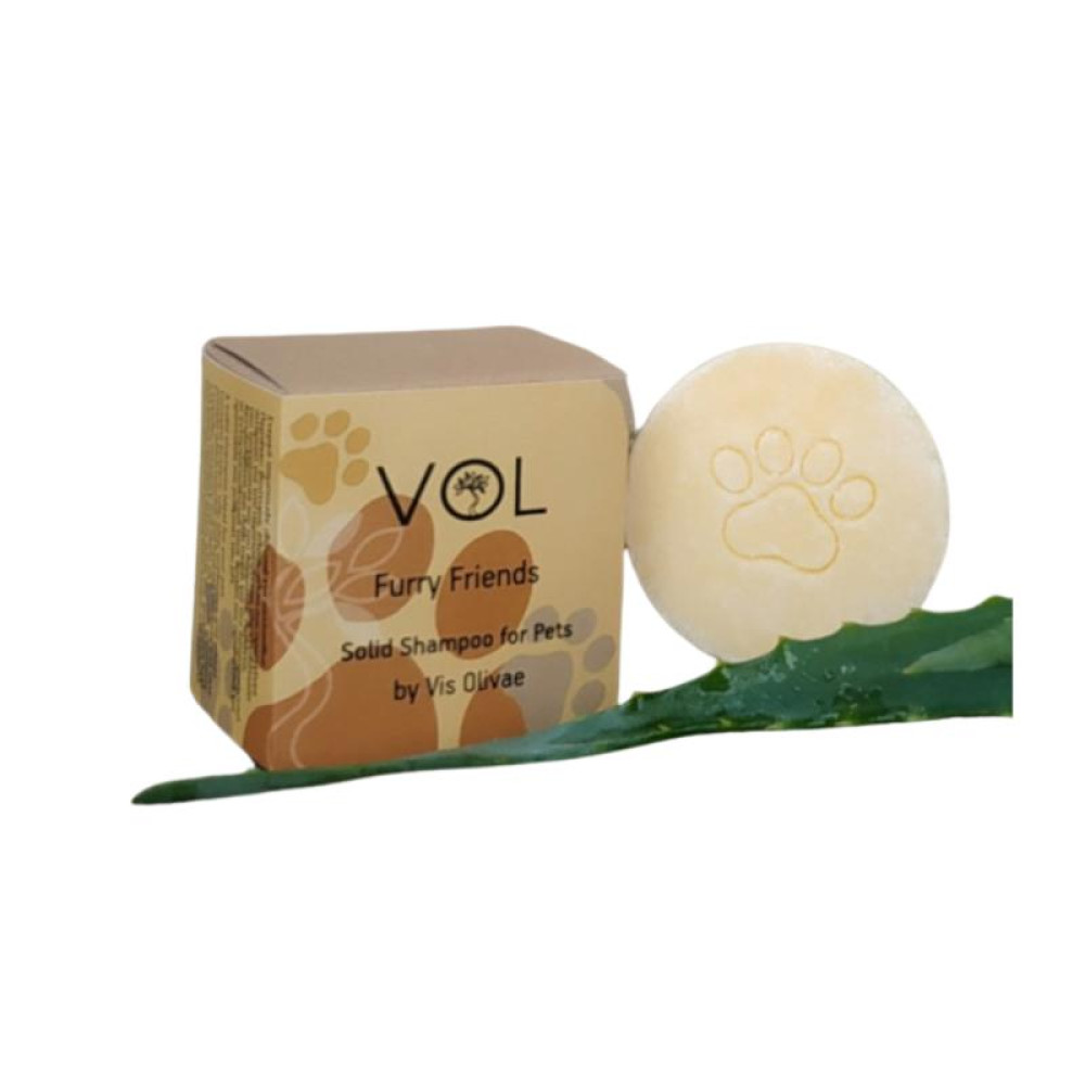 Στερεό Σαμπουάν για Κατοικίδια Furry Friends (65gr) - Vis Olivae